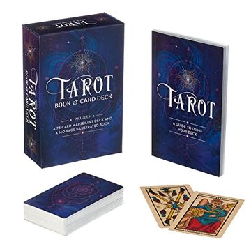 portada Tarot Book & Card Deck: Includes a 78-Card Marseilles Deck: Includes a 78-Card Marseilles Deck and a 160-Page Illustrated Book (en Inglés)
