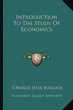 portada introduction to the study of economics (en Inglés)