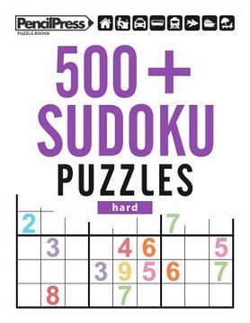 portada 500+ Sudoku Puzzles Hard: Sudoku Puzzle Book Hard (with answers) (en Inglés)