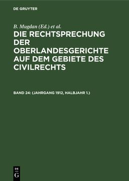 portada (Jahrgang 1912, Halbjahr 1. ) (German Edition) [Hardcover ] (en Alemán)