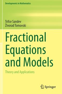 portada Fractional Equations and Models: Theory and Applications (en Inglés)