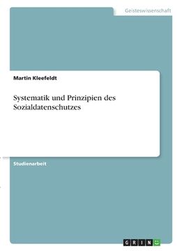 portada Systematik und Prinzipien des Sozialdatenschutzes (en Alemán)