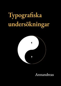 portada Typografiska undersökningar (en Sueco)