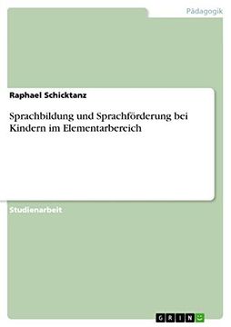portada Sprachbildung und Sprachförderung bei Kindern im Elementarbereich (in German)