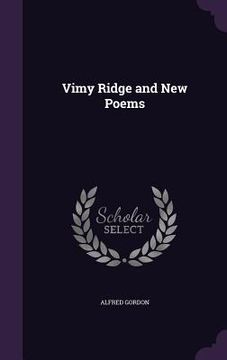 portada Vimy Ridge and New Poems