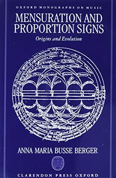 portada Mensuration and Proportion Signs: Origins and Evolution (Oxford Monographs on Music) 