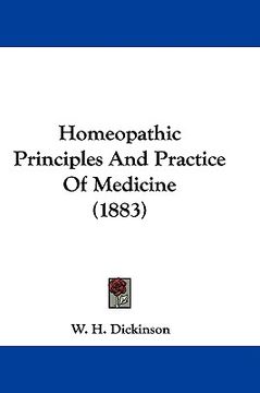 portada homeopathic principles and practice of medicine (1883) (in English)