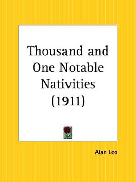 portada thousand and one notable nativities (en Inglés)