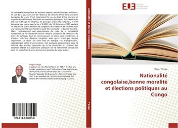portada Nationalite Congolaise,Bonne Moralite et lections Politiques au Congo