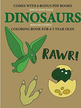 portada Coloring Book for 4-5 Year Olds (Dinosaurs) (en Inglés)
