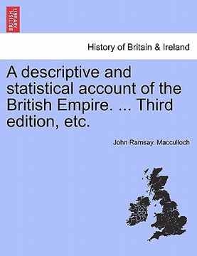 portada a descriptive and statistical account of the british empire. ... third edition, etc.