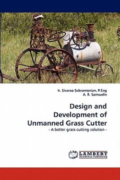 portada design and development of unmanned grass cutter (en Inglés)