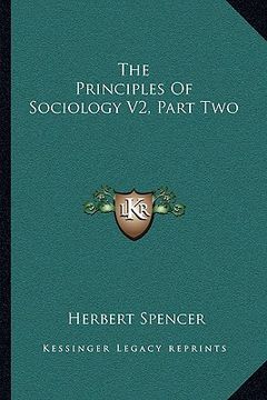 portada the principles of sociology v2, part two (en Inglés)