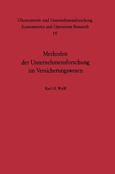 portada Methoden der Unternehmensforschung im Versicherungswesen (Ökonometrie und Unternehmensforschung   Econometrics and Operations Research) (German Edition)