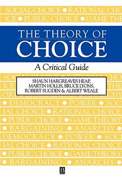 portada The Theory of Choice: A Critical Guide (in English)