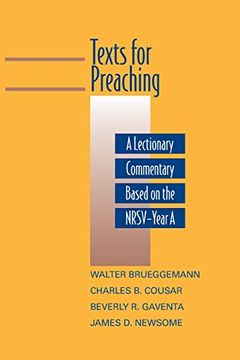 portada Texts for Preaching, Year a: A Lectionary Commentary Based on the Nrsv (en Inglés)