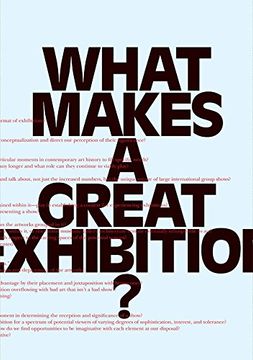 portada What Makes a Great Exhibition? (en Inglés)