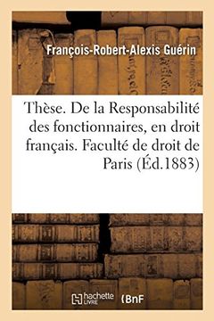 portada Thèse. De la Responsabilité des Magistrats Publics, en Droit Romain (Sciences Sociales) (in French)