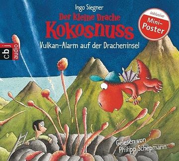 portada Der Kleine Drache Kokosnuss - Vulkan-Alarm auf der Dracheninsel (Die Abenteuer des Kleinen Drachen Kokosnuss, Band 24) (in German)