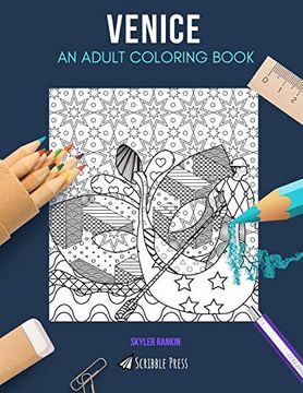 portada Venice: An Adult Coloring Book: A Venice Coloring Book for Adults (en Inglés)