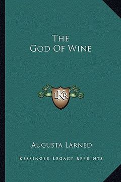 portada the god of wine (en Inglés)