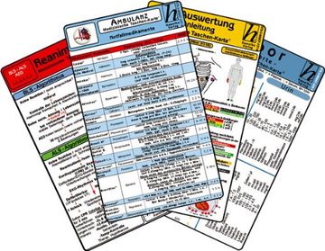 portada Ambulanz Karten-Set - EKG, Laborwerte, Notfallmedikamente, Reanimation (in German)