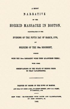 portada Horrid Massacre in Boston (en Inglés)