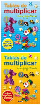 portada Tablas de Multiplicar con Pegatinas (2 Títulos) (Operaciones con Pegatinas)