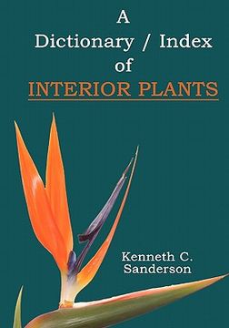 portada dictionary / index of interior plants (en Inglés)