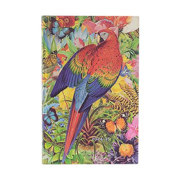 portada Paperblanks | 2024–2025 Weekly Planner | Tropical Garden | Nature Montages | 18-Month Flexis | Maxi | Vertical | Elastic Band | 224 pg | 80 gsm (in English)