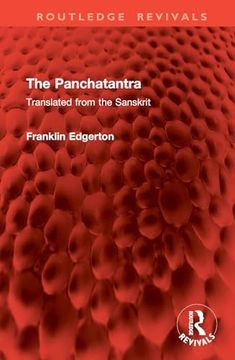 portada The Panchatantra: Translated From the Sanskrit (Routledge Revivals)