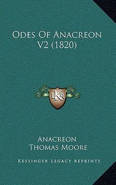 portada odes of anacreon v2 (1820)