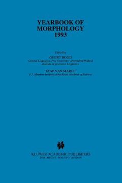 portada yearbook of morphology 1993: theme: prosodic morphology (en Inglés)