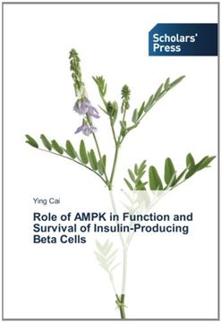 portada Role of AMPK in Function and Survival of Insulin-Producing Beta Cells