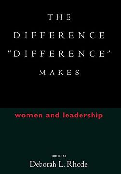 portada The Difference "Difference" Makes: Women and Leadership (en Inglés)