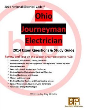 portada Ohio 2014 Journeyman Electrician Study Guide (en Inglés)