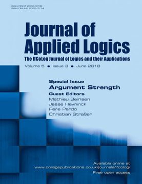 portada Journal of Applied Logics - Ifcolog Journal: Volume 5, Number 3, June 2018: Special Issue: Argument Strength (in English)