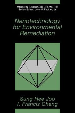 portada nanotechnology for environmental remediation (in English)