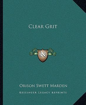 portada clear grit (in English)