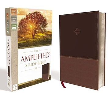 portada Amplified Study Bible, Imitation Leather, Brown (en Inglés)