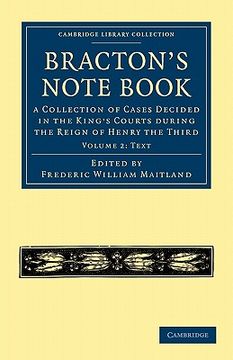 portada Bracton’S Note Book 3 Volume Paperback Set: Bracton's Note Book: A Collection of Cases Decided in the King's Courts During the Reign of Henry the. Library Collection - Medieval History) (en Latin)