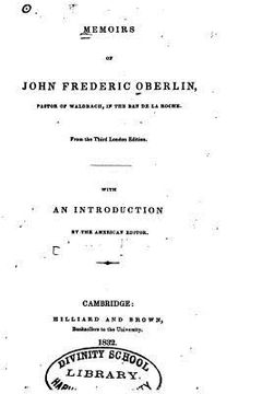 portada Memoirs of John Frederic Oberlin, Pastor of Waldbach, in the Ban de la Roche (en Inglés)