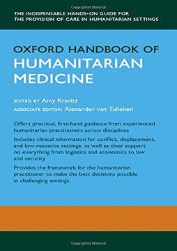 portada Oxford Handbook of Humanitarian Medicine (Oxford Medical Handbooks) (en Inglés)