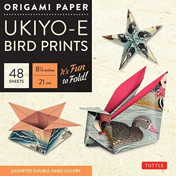 portada Origami Paper - Ukiyo-E Bird Prints - 8 1 (en Inglés)
