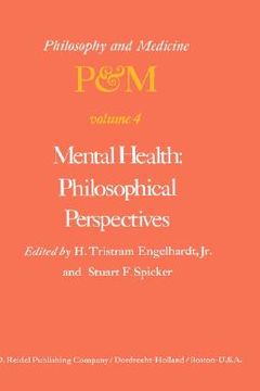 portada mental health: philosophical perspectives (en Inglés)