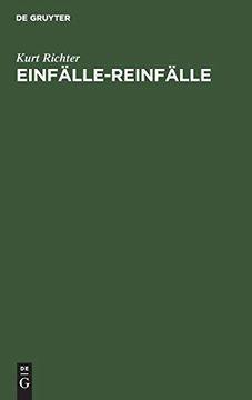 portada Einfã Â¤Lle-Reinfã Â¤Lle (German Edition) [Hardcover ] (in German)