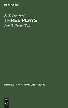 portada Three Plays (Studies in American Literature) (en Inglés)