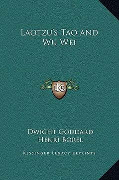 portada laotzu's tao and wu wei (en Inglés)