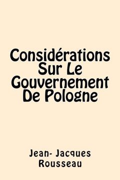 portada Considerations Sur Le Gouvernement De Pologne (French Edition)