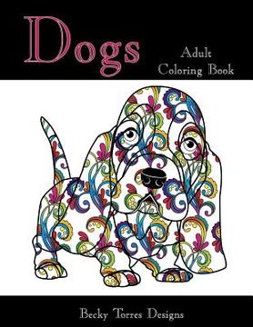 portada Dogs Adult Coloring Book (en Inglés)